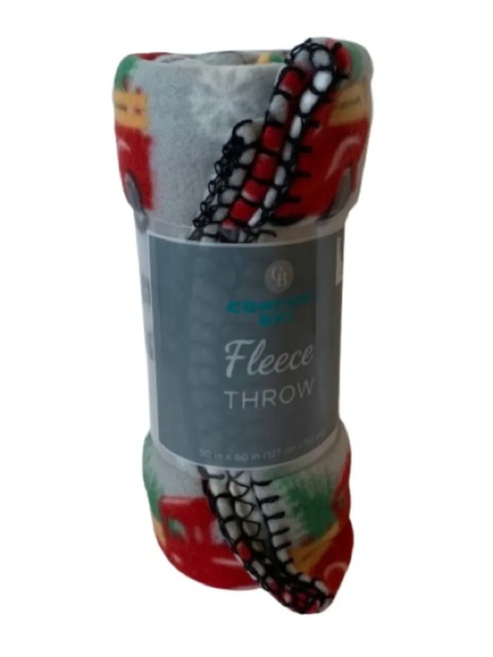 NWT. COMFORT BAY Christmas Cozy Fleece Throw Blanket